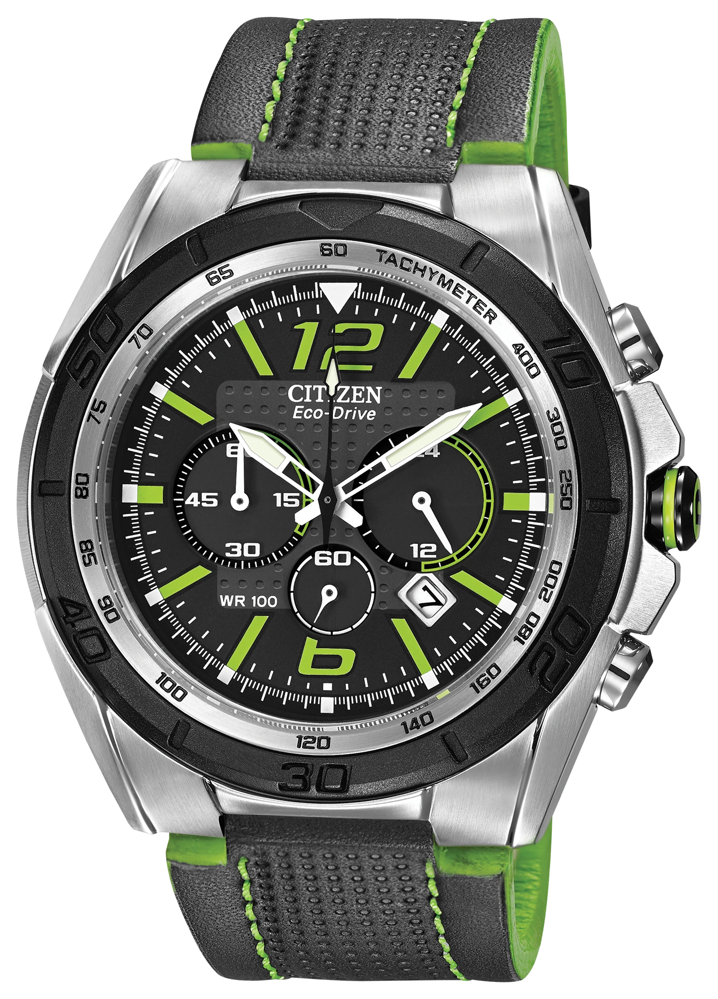 Sport Casual Black Dial Leather Strap CA4144-01E | CITIZEN